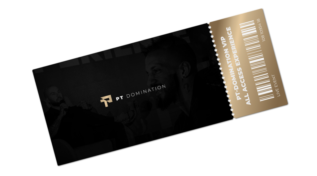 vip single ticket flat lay